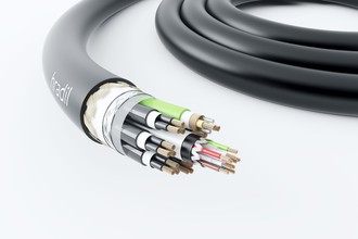 Drei Kabel in Einem: CAN-Bus, Ethernet Cat. 7 und 300V Strom ... Image 1